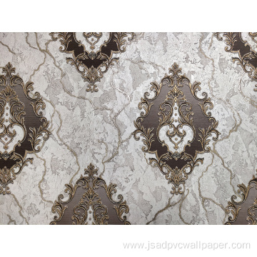 3D Damask PVC Bedroom Decor Wallpaper